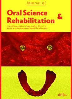 Journal of Oral Science & Rehabilitation No. 2, 2017 Journal of Oral Science & Rehabilitation No. 2, 2017