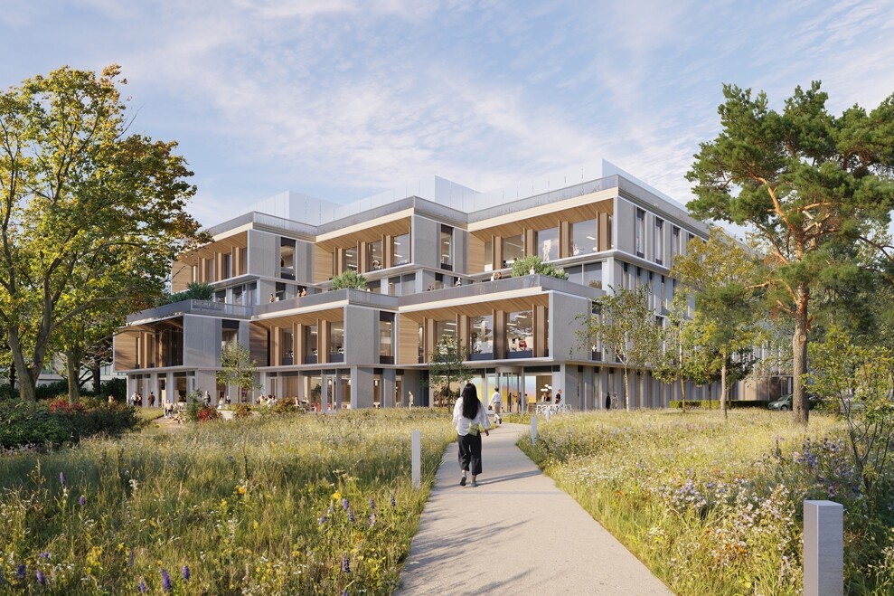 Rendering of Haleon’s planned Global Oral Health Innovation Centre in the UK, which is expected to open in 2027. (Image: Haleon)