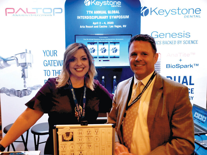 Visit Monique Kramer and Andy Pietrobono at the Keystone Dental booth, and ask about registering for the company’s spring symposium.