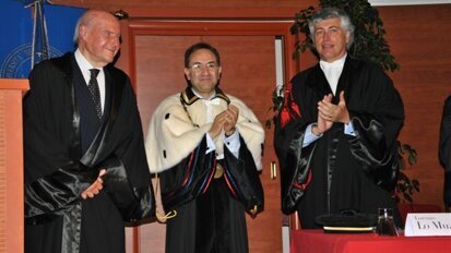 Umberto Veronesi laureato honoris causa in Odontoiatria a Foggia al congresso SIPMO