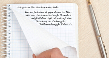 Zahnärzte protestieren gegen GOZ-Novellierung