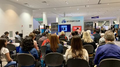 The audience at the Dental Tribune Study Club lecture corner in San Francisco (Photograph: DTI)