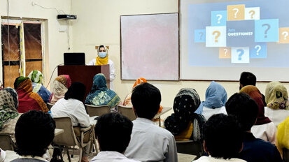 Guided tissue regeneration lecture delivers clinical insights at Bolan Dental College