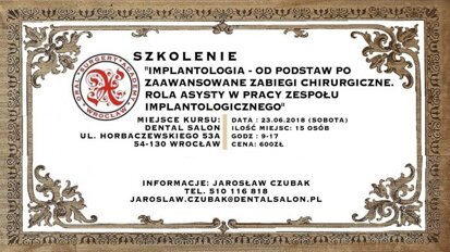 „Rola asysty w pracy zespołu implantologicznego” – szkolenia Oral Surgery Academy