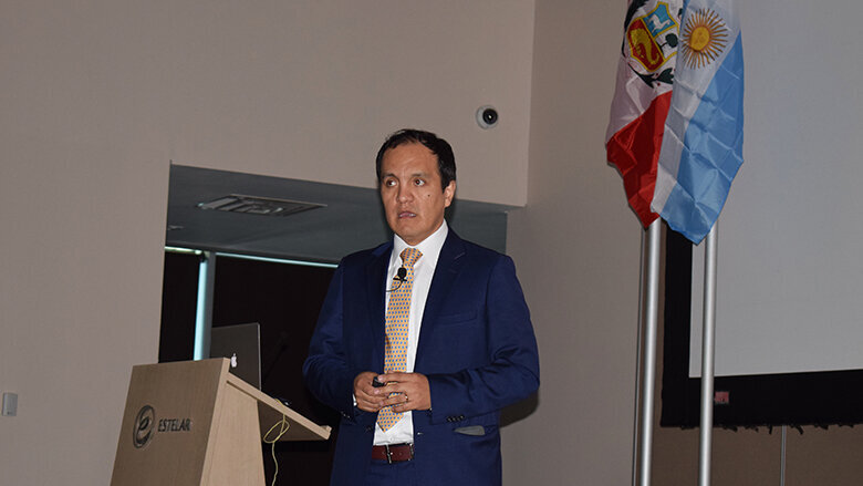 Roberto Tello, de Perú, fue uno de los ponentes internacionales.