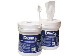 DEFEND + PLUS disinfecting/deodorizing/cleaning wipes