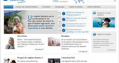 Le site patient Astra Tech Dental se fait une beauté