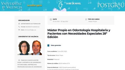 Un Máster en Odontología Hospitalaria que abre puertas