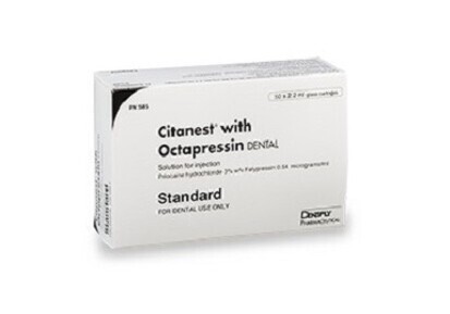 Dentsply Sirona – Citanest 3% with Octapressin (Latex Free)