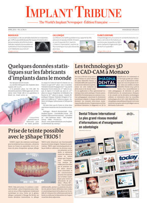 Implant Tribune France No. 2, 2014 Implant Tribune France No. 2, 2014