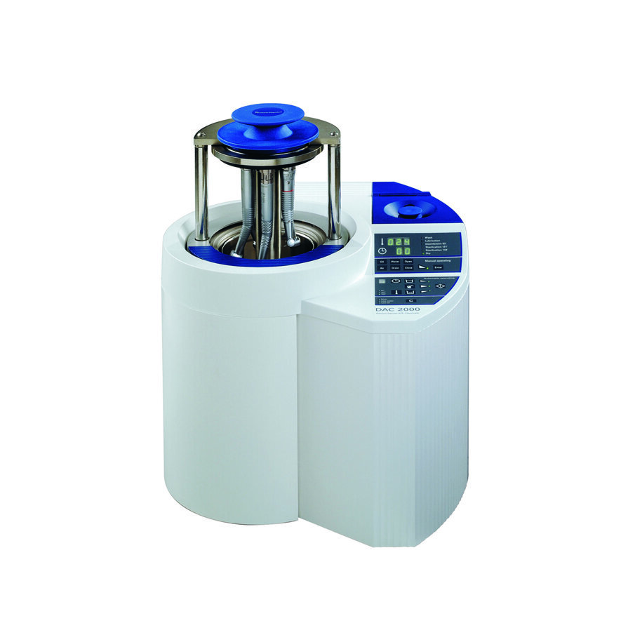 The DAC 2000 was launched in 2000 and produced until August 2004. The combination autoclave was new to the hygiene market and able to wash, lubricate and sterilise instruments in one machine.