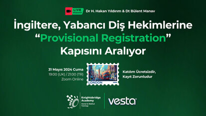 Diş Hekimliği Hakkında Yeni Tasarı İngiliz Parlamentosunda, Detaylar Webinarda