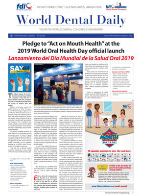 World Dental Daily Buenos Aires 2018, 7+8 September World Dental Daily Buenos Aires 2018, 7+8 September