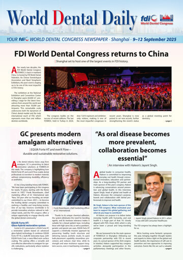 World Dental Daily Shanghai Sept. 9–12, 2025 World Dental Daily Shanghai Sept. 9–12, 2025
