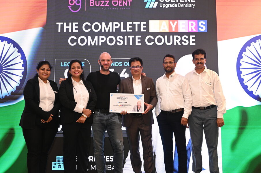 Expression of gratitude to Coltene (Image: Buzzdent)