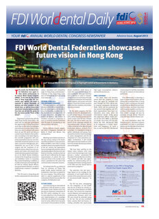 World Dental Daily Hong Kong 2012 Advanced Issue World Dental Daily Hong Kong 2012 Advanced Issue