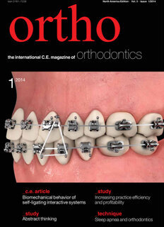 Ortho C.E. (Archived) No. 1, 2014 Ortho C.E. (Archived) No. 1, 2014