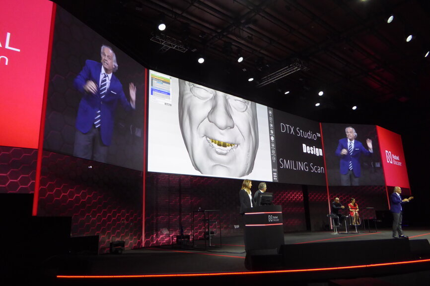El doctor Alessandro Pozzi fue uno de los encargados de explicar las ventajas de DTX Studio, la plataforma digital de diseño de sonrisa de Nobel Biocare.