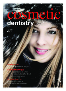 cosmetic dentistry international No. 4, 2011 cosmetic dentistry international No. 4, 2011