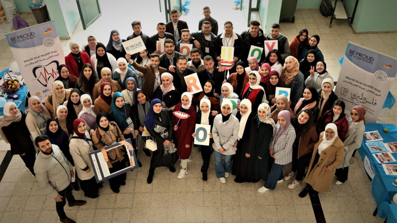 The Palestinian Association of Dental Students made a huge impact on Facebook, Instagram and Twitter in 2022. They shared photos and stories of their WOHD activities with their WOHD reel on Instagram gaining nearly 5,000 views. (Image: FDI)