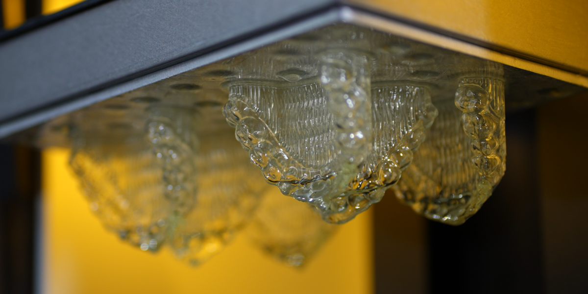 Fig. 7d: 3D printing of the aligners.