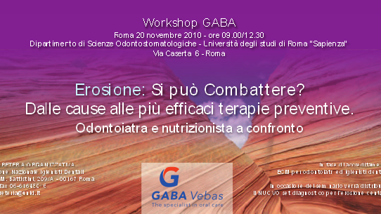 “Erosione. Si può combattere? Dalle cause alle più efficaci terapie preventive”. Odontoiatra e nutrizionista a confronto