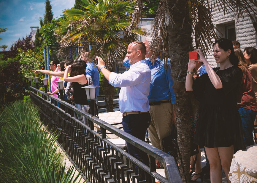 Dolphin spotting at Burgas Bay. (Photograph: Tom Carvalho, DTI)
