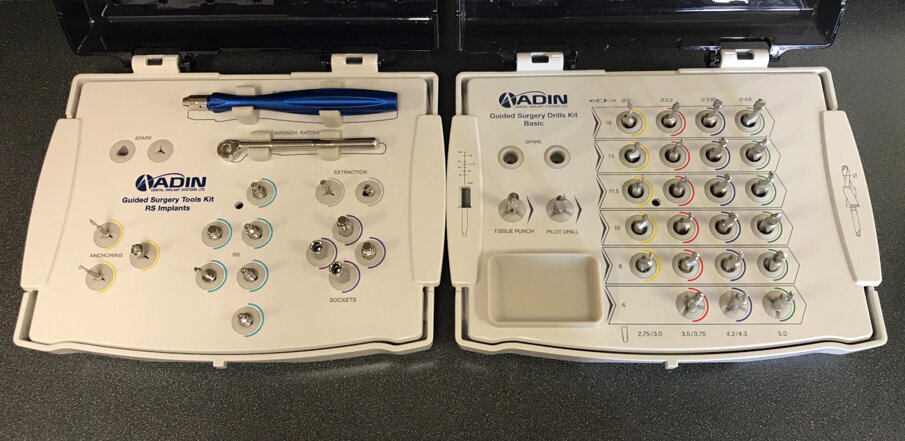 Fig. 8: Guided surgery dental implant kits.