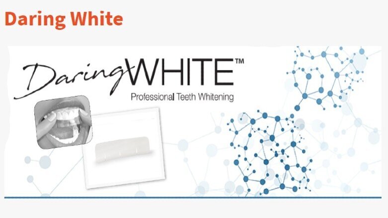 Nuova linea di strisce per sbiancamento dentale professionale: Daring White
