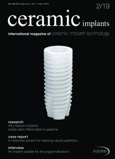 ceramic implants international No. 2, 2019