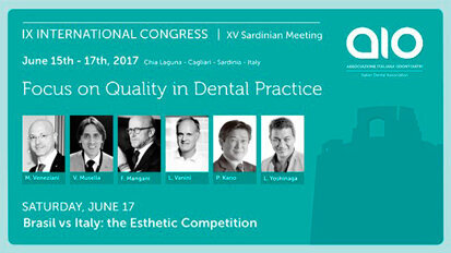 Associazione Italiana Odontoiatri, a Chia 2017 la sfida estetica tra maghi del colore italiani e del digitale brasiliani