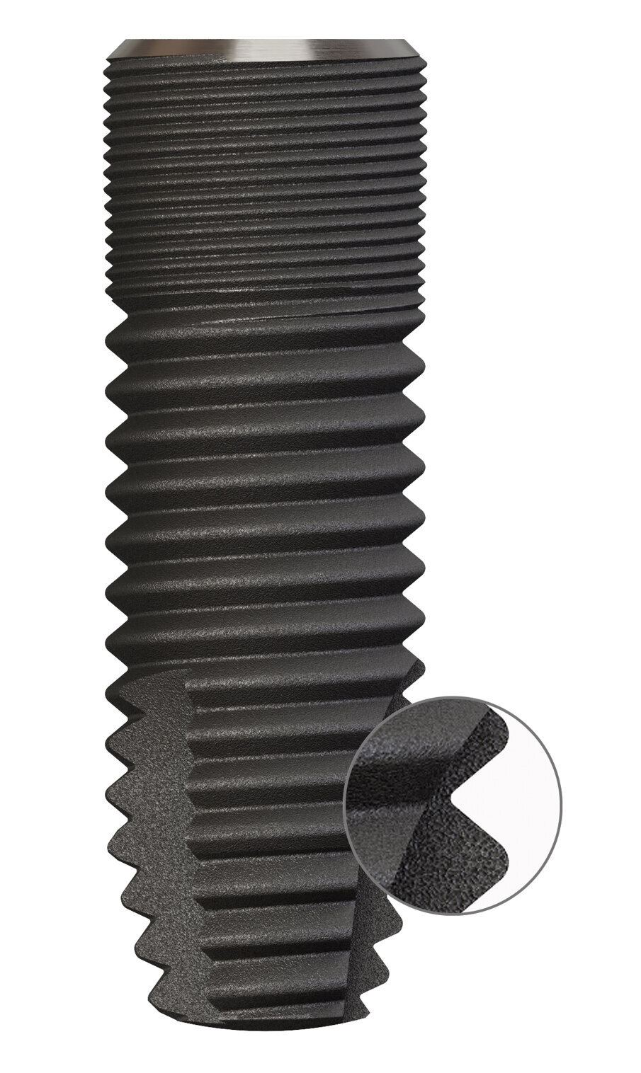 Fig. 2: The Astra Tech Implant EV has a deeper implant thread design apically, making it easier to reach preferred primary stability and enhances the handling experience for easy installation.