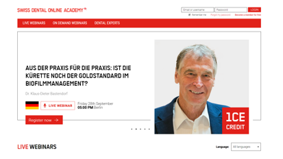 Swiss Dental Online Academy launches state-of-the-art prophylaxis e-learning platform
