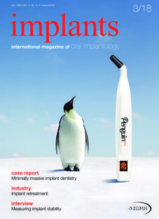 implants international No. 3, 2018 implants international No. 3, 2018