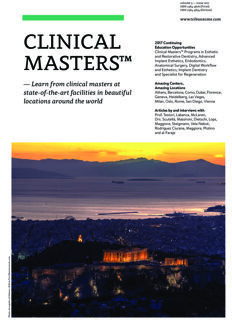 Clinical Masters No. 1, 2017 Clinical Masters No. 1, 2017
