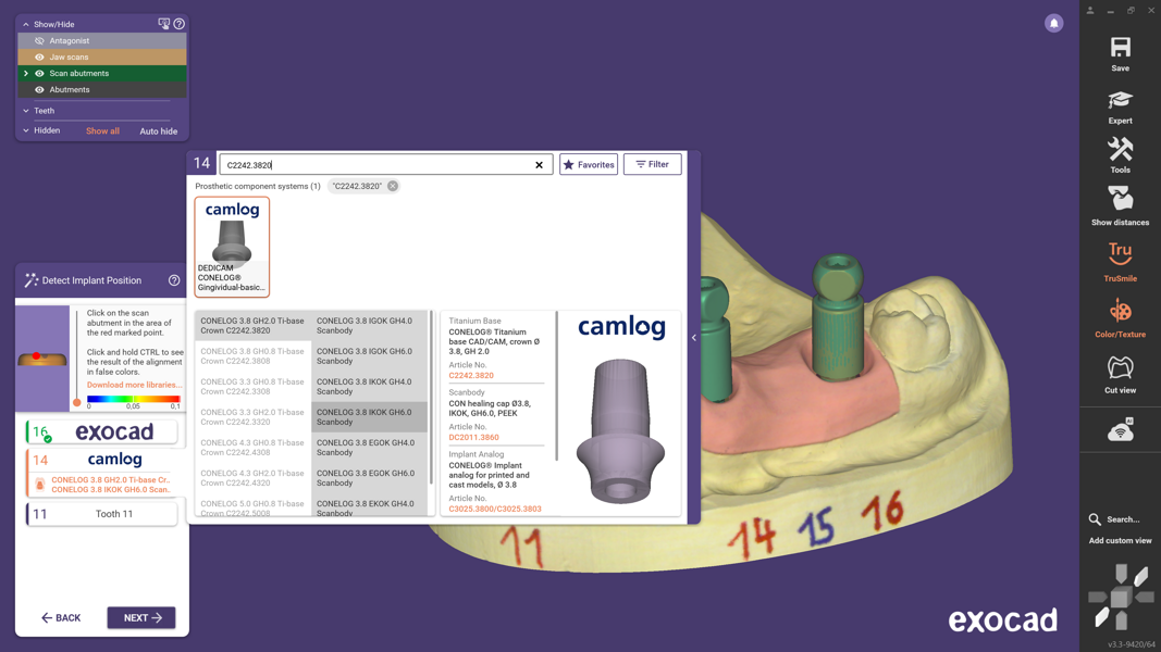 Fig. 3: The integrated search function enables fast component retrieval using parameters such as manufacturer, library name or article number.