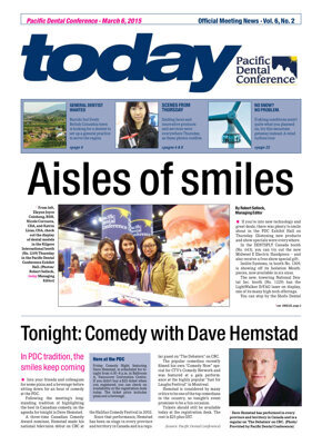 today Pacific Dental Conference Mar. 6, 2015 today Pacific Dental Conference Mar. 6, 2015