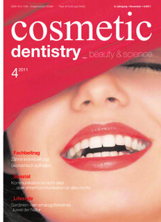 cosmetic dentistry Germany No. 4, 2011 cosmetic dentistry Germany No. 4, 2011