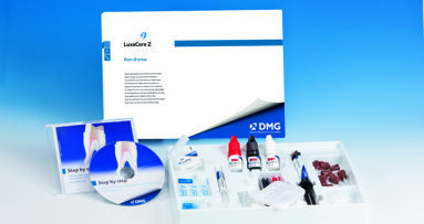 Αποκατάσταση με LuxaPost, LuxaBond-Total Etch και  LuxaCore Z-Dual ενός βαθιά τερηδονισμένου δοντιού, μετά την ενδοδοντική θεραπεία.