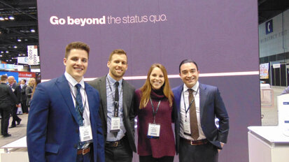 The folks at Invisalign iTero. (Photo: Fred Michmershuizen/Dental Tribune America)