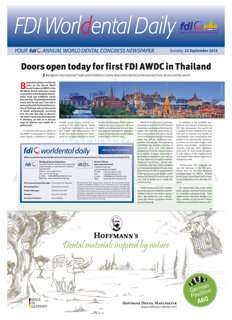 World Dental Daily Bangkok 2015, 22 September World Dental Daily Bangkok 2015, 22 September