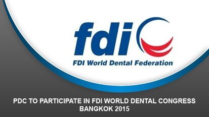 PDC to participate in FDI World Dental Congress Bangkok 2015