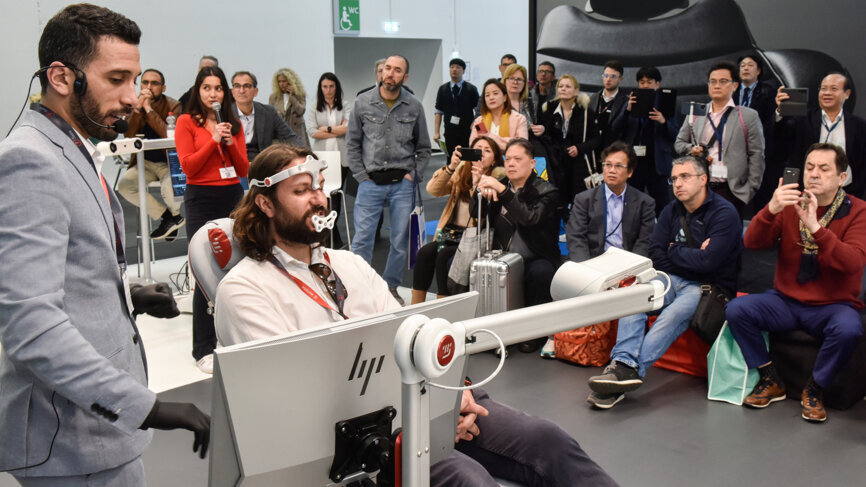 French company Modjaw demonstrated visualising and recording mandibular movement in 4D. (Image: Koelnmesse) 