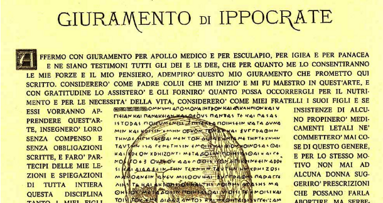 Giuramento d’Ippocrate e festeggiamento delle “nozze d’oro” per i laureati in Medicina