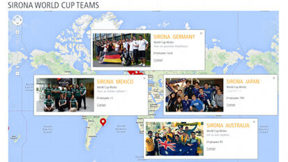 Sirona célèbre pleine fièvre de la Coupe du Monde : une carte interactive représente la diversité des équipes Sirona