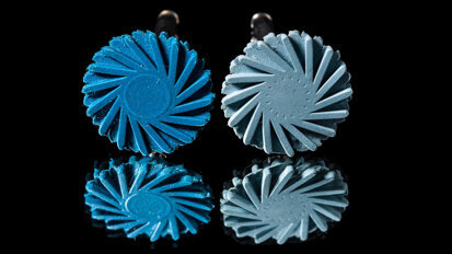 Fig. 1: Achieving a high gloss without damaging the freshly modelled occlusal surface requires the use of high-quality polishing rubbers. (All images: Aleksandra Łyżwińska/Kuraray Noritake)