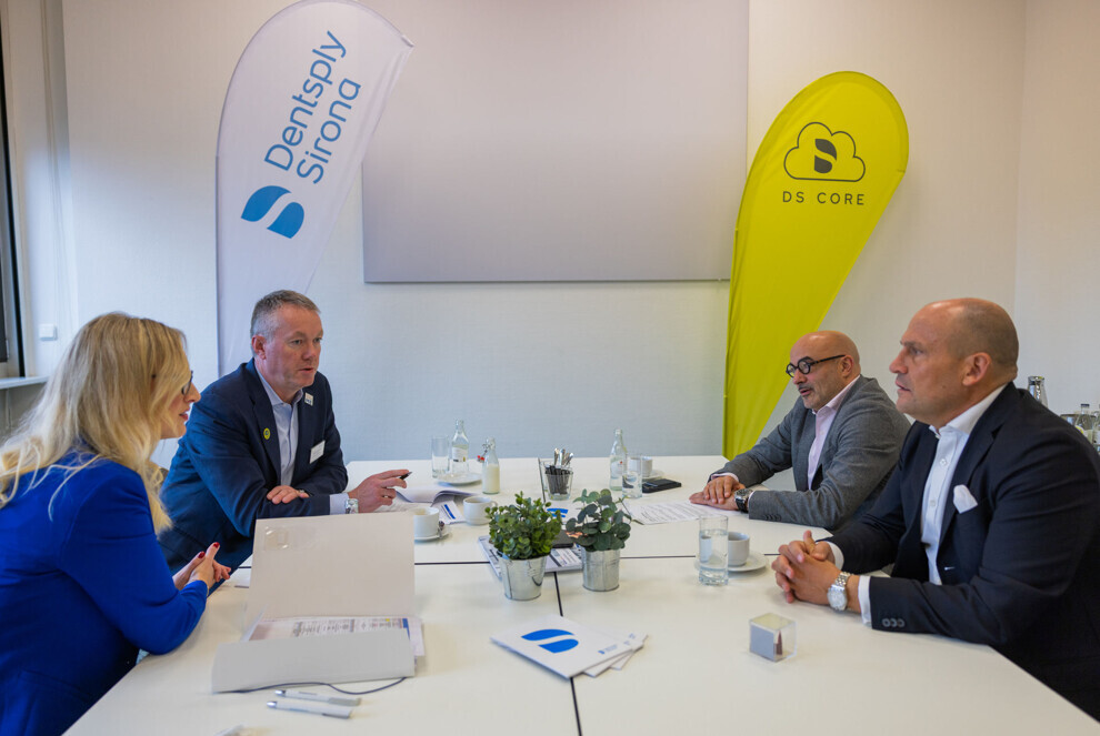 Simon Campion in conversation with Dental Tribune International during IDS 2025. 