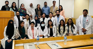 Clinical case contest at Ziauddin Dental College