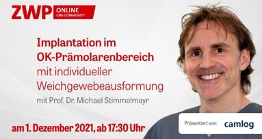 CAMLOG Live-OP zur Implantation im OK-Prämolarenbereich