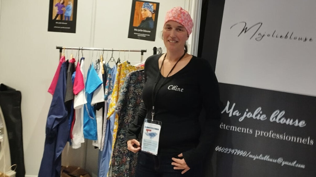 Céline Lebouteiller, fondatrice de la société  « Ma jolie Blouse »